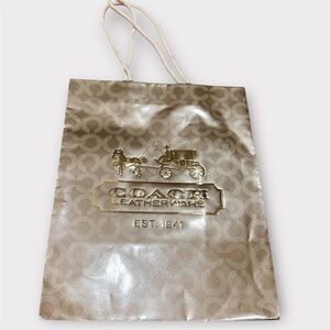Coach Gold Gift bag
